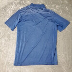 Wind Face Outdoor Mens Quarter Zip Polo Shirt Blue Short Sleeve Size 105 L Golf